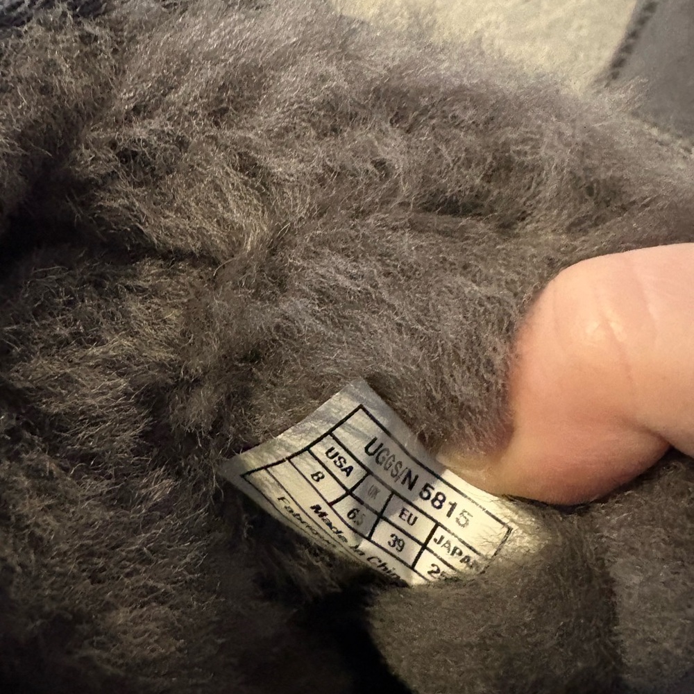 UGG Women's Charcoal Suede Winter Boots - Picture 3 of 3